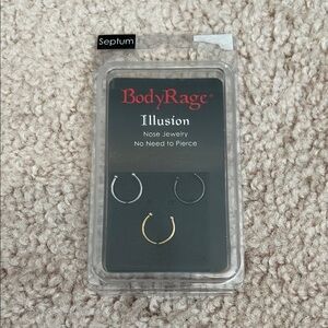 Body Rage Illusion Septum Jewelry Set